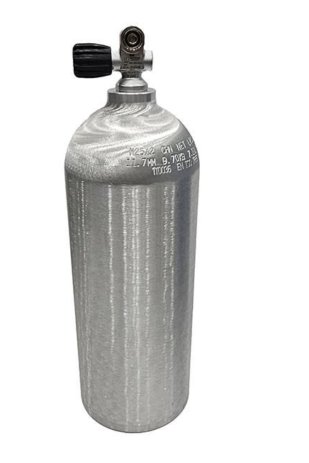 7,0 L. Alüminyum Tüp-Vanalı (Dalış Tüpü)