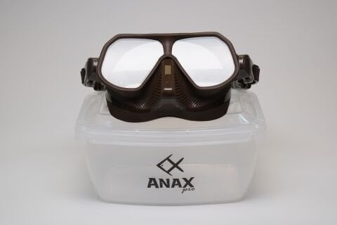 Anax Pro MAYK Dalış Maskesi Kahverengi