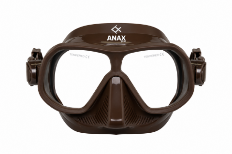 Anax Pro MAYK Dalış Maskesi Kahverengi