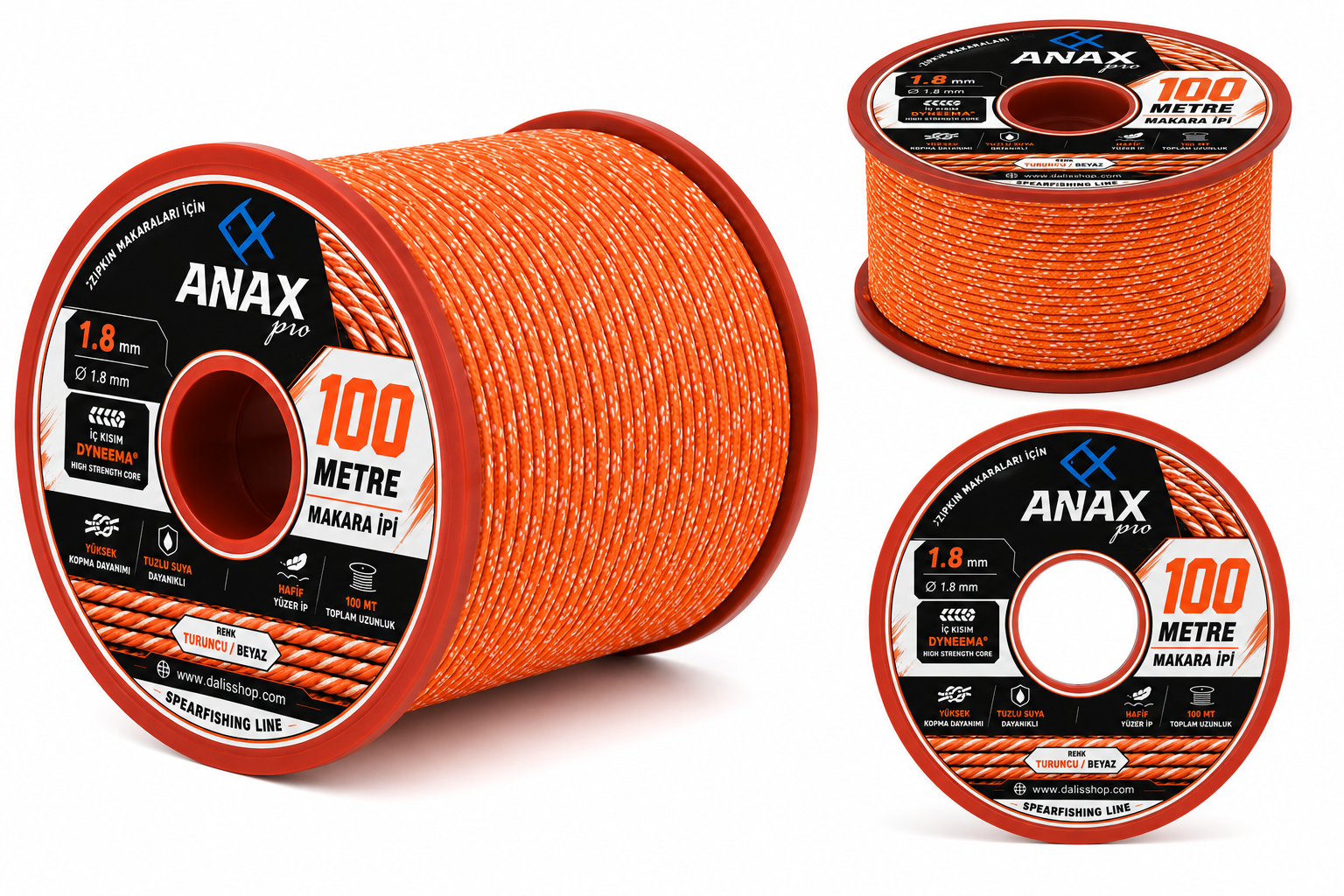 Anax 100 mt. Zıpkın Makara İpi