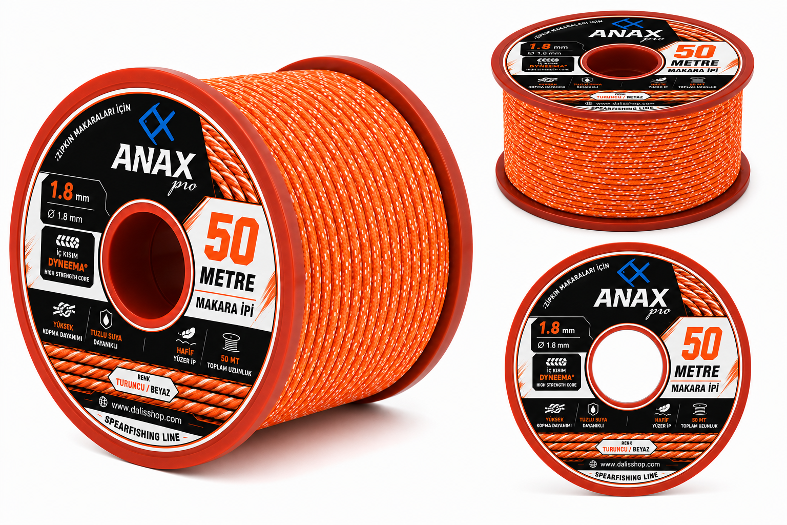 Anax 50 mt. Zıpkın Makara İpi
