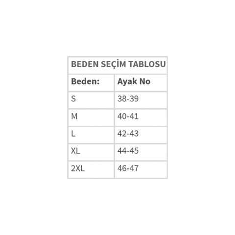 5mm.Tabanlı Çorap M