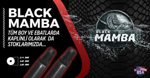 16 Mm Black Mamba Kaplinli Zıpkın Lastiği