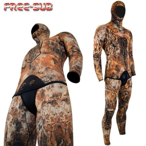 Free Sub Expert Brown 3mm Dalış Elbisesi