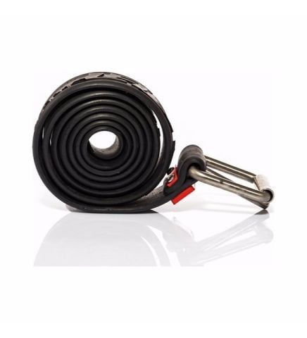 Labrax Marsilya Tokalı Kauçuk Kemer Siyah  4 MM