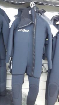 Aruna 7mm İki Parça Fermuarlı Erkek Dalış Elbisesi SMALL